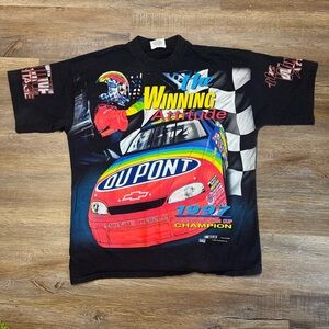 Vintage 1997 Monte Carlo Winston Cup Champion AOP NASCAR T shirt